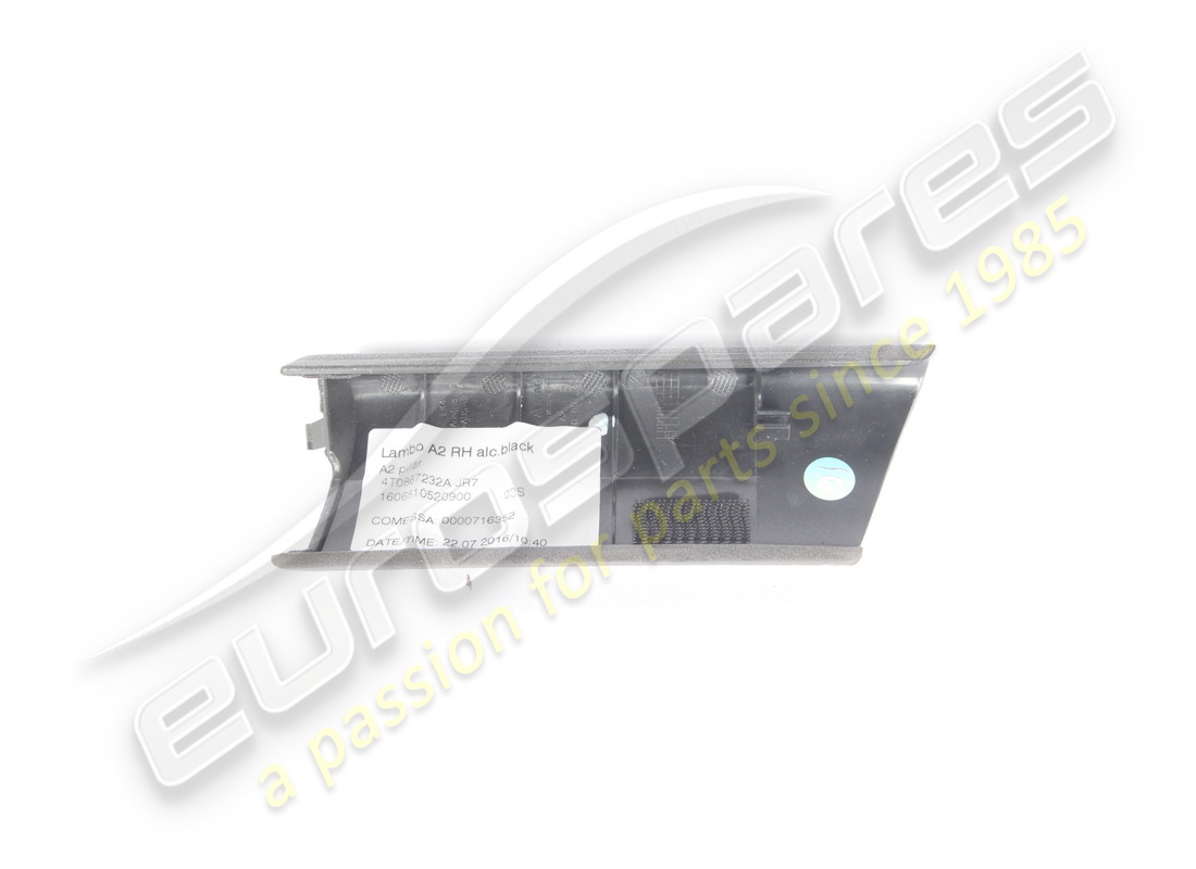 panel de acabado lamborghini usado, pilar derecho, alcantara negro. número de pieza 4t0867232ajr7 (2)