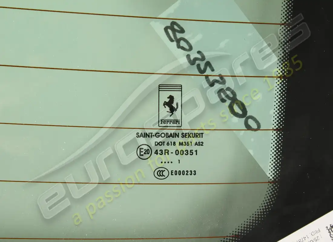 nuevo ferrari vidrio de la ventana trasera. número de parte 80323500 (2)