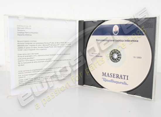 nuevo maserati cd techn.doc.qp número de pieza de ti 920001005