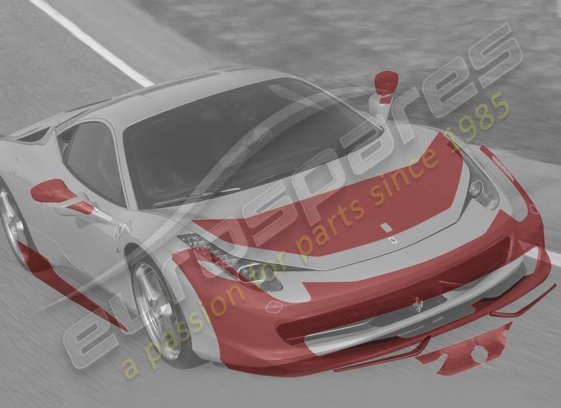 nueva película protectora anti-desgarro de piedras ferrari, completa. número de pieza 70001826 (1)