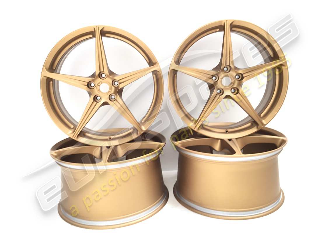 juego de ruedas reacondicionadas ferrari (cortado con diamante forjado) 20 pulgadas. número de pieza 70004981 (1)