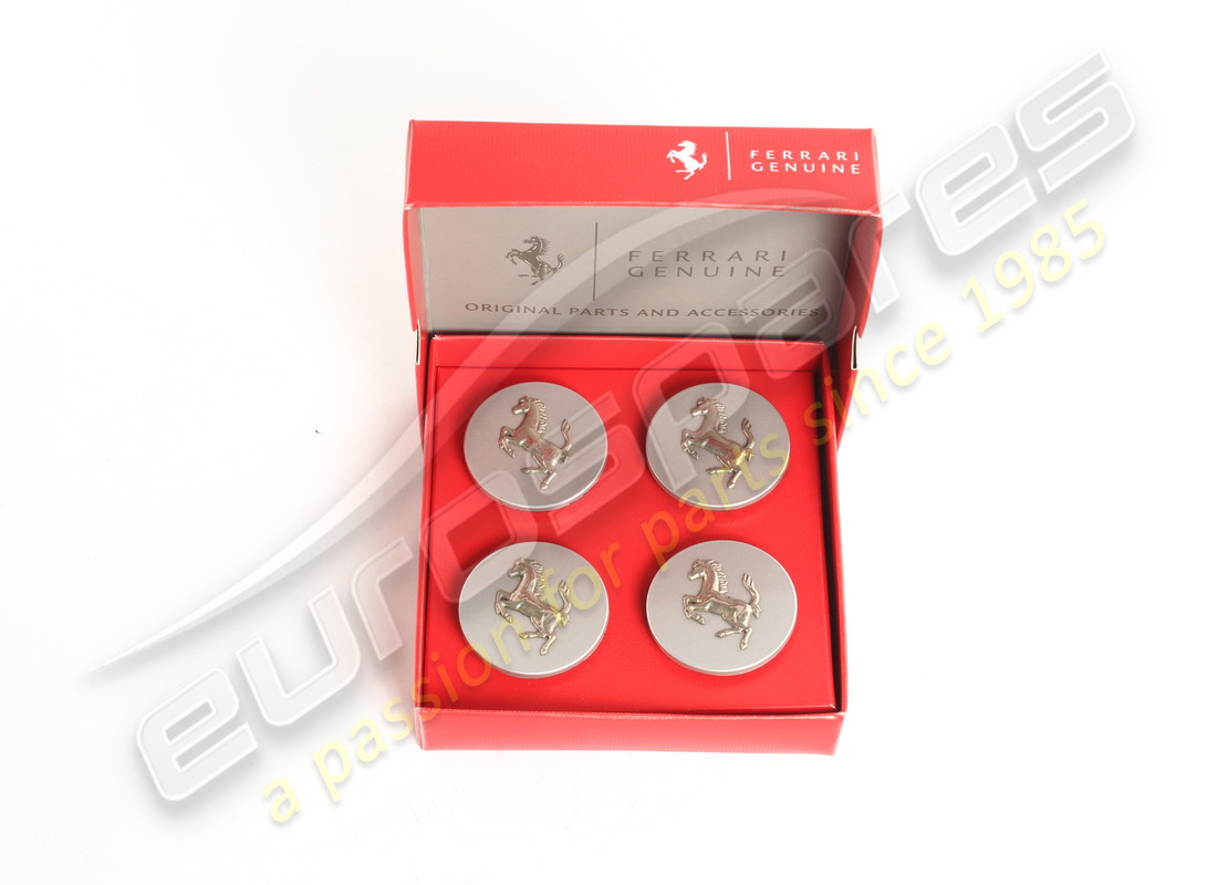 kit de tapas centrales de rueda ferrari usado (plata). número de parte 70001467 (3)