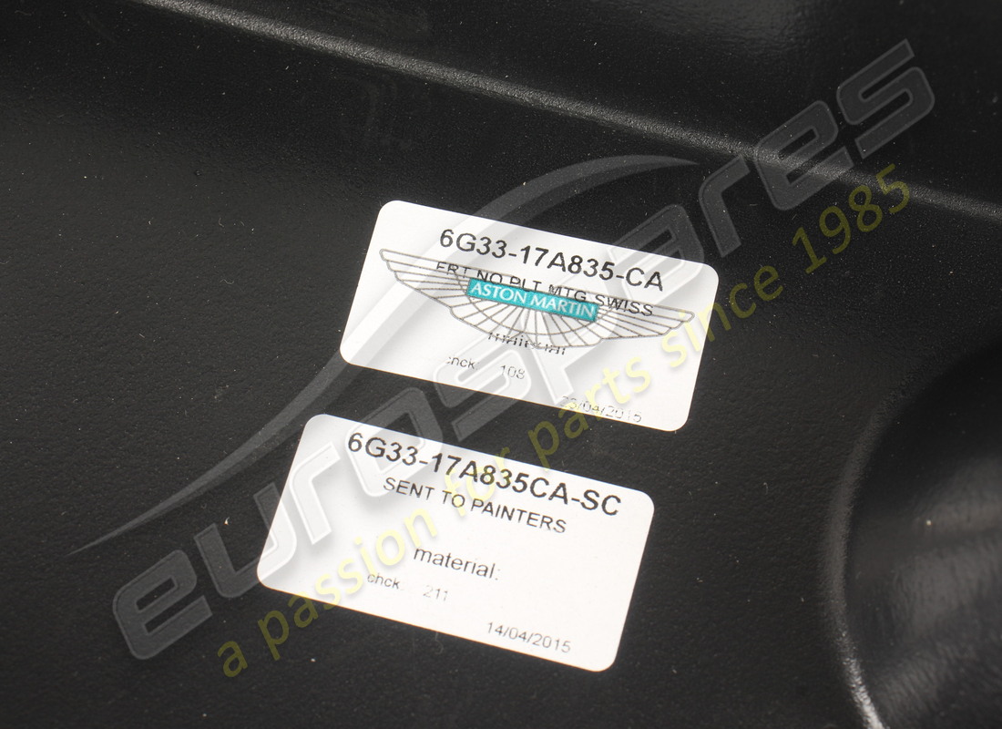 nuevo aston martin zócalo, porta matrícula delantera. número de pieza 6g3317a835ca (3)