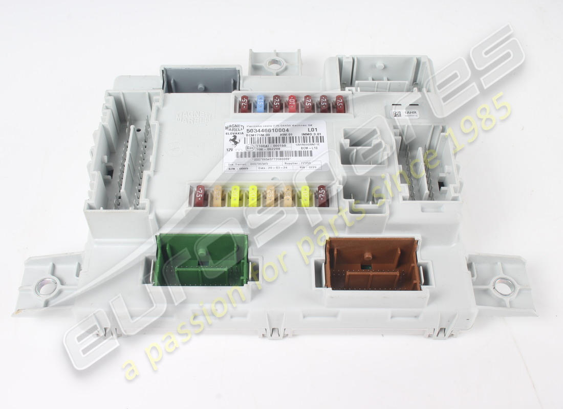 COMPUTADORA DE CARROCERÍA USADA Ferrari (AUTORIZACIÓN ASM). NÚMERO DE PIEZA 786545 (1) COMPUTADORA DE CARROCERÍA USADA Ferrari (AUTORIZACIÓN ASM). NÚMERO DE PIEZA 786545 (1)