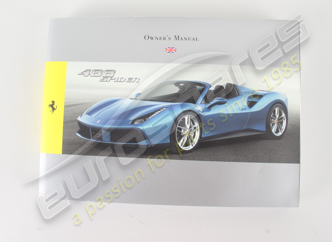 usado ferrari 488 paquete de folletos spider. número de pieza eap1481296 (3)
