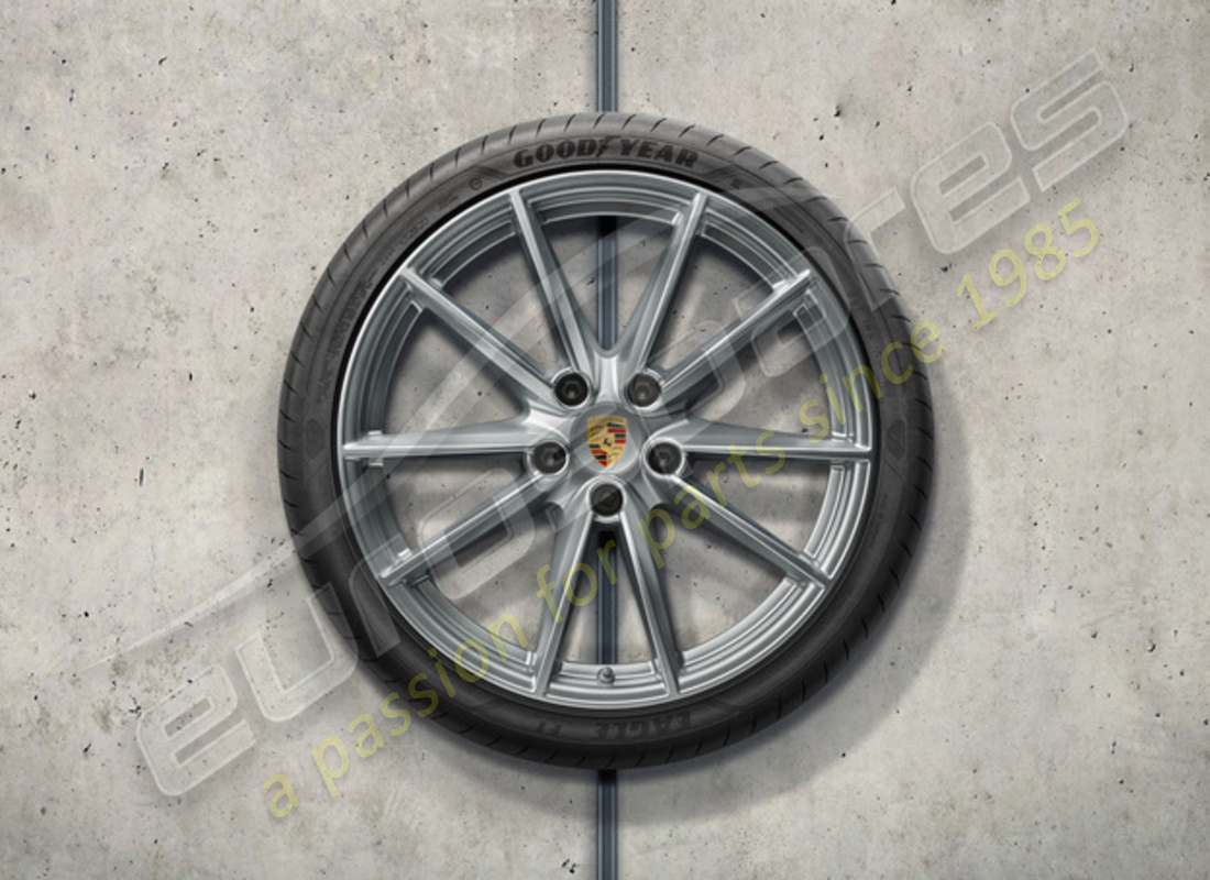 nuevo juego de llantas y neumáticos de verano porsche 20-/21-inch carrera s. número de parte 992044660b (1)