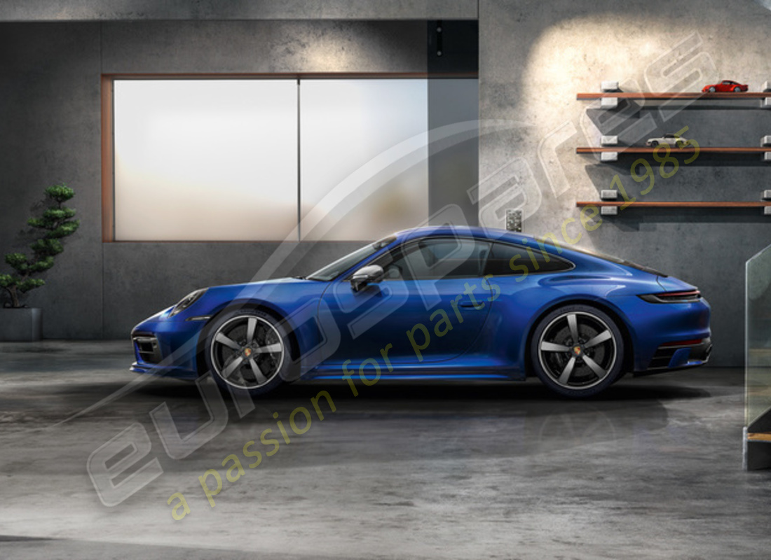 nuevo juego de llantas y neumáticos de verano de diseño exclusivo de carrera porsche 20-/21-inch, pintado en negro (alto brillo). número de parte 992044661m (2)