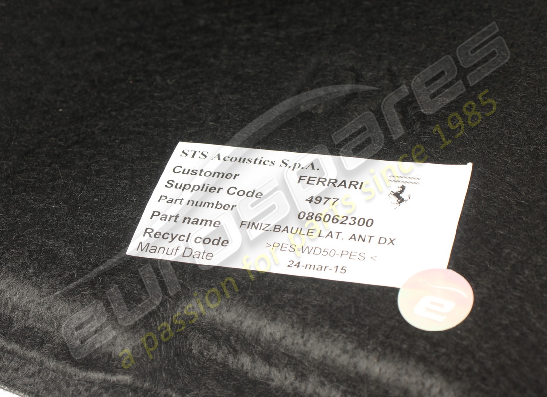 usado ferrari compartimento de equipaje lateral derecho. número de pieza 86062300 (3)