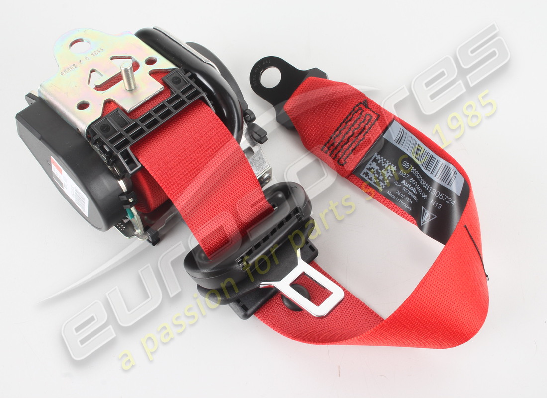 nuevos porsche protectores de cinturón de seguridad de tres puntos rojos (pors. número de pieza 98780303306n13 (2)
