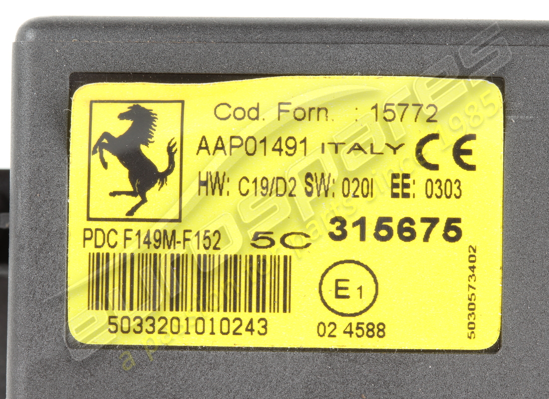 ecu del nodo del sensor de estacionamiento usado ferrari. número de pieza 315675 (2)