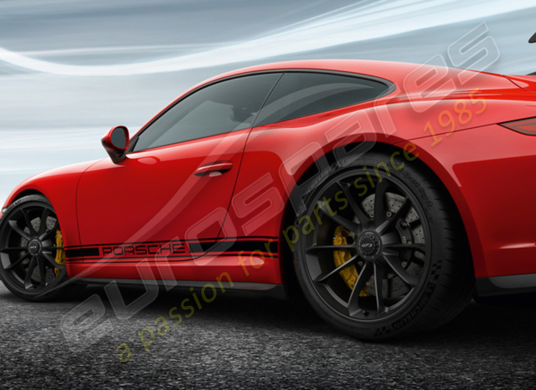 nuevo porsche 20-inch gt3 juego de ruedas - en negro (satinado-brillo). número de parte 99104460310 (1)