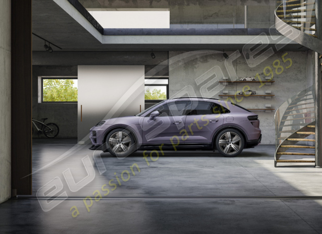 nuevo juego de ruedas y neumáticos de invierno de diseño exclusivo de porsche 22 pulgadas - pintados en turbonita. número de pieza 95c044600p (2)