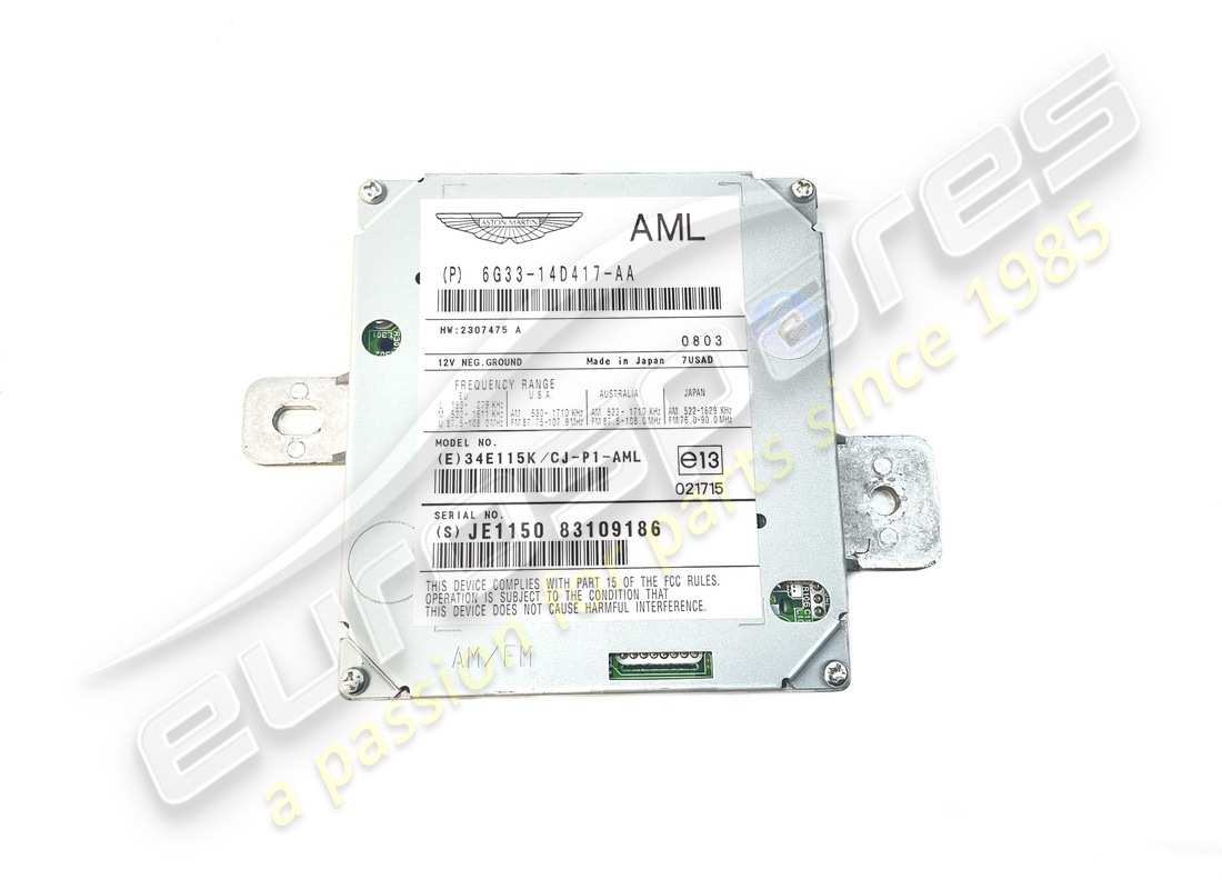 SINTONIZADOR Aston Martin USADO, AM FM. NÚMERO DE PIEZA 6G3314D417AA (1)