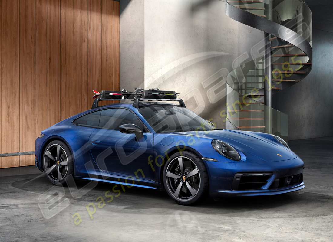 nuevo porsche soporte para esquís / snowboard. número de parte 95b044830 (18)