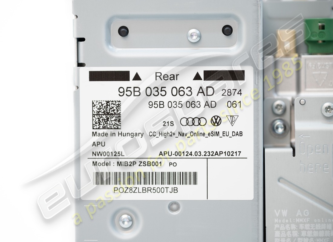 nueva porsche computadora central. número de pieza 95b035063ex (4)