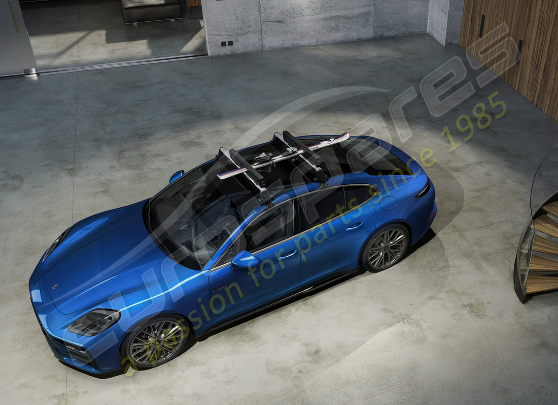 nuevo porsche soporte para esquís / snowboard. número de parte 95b044830 (14)
