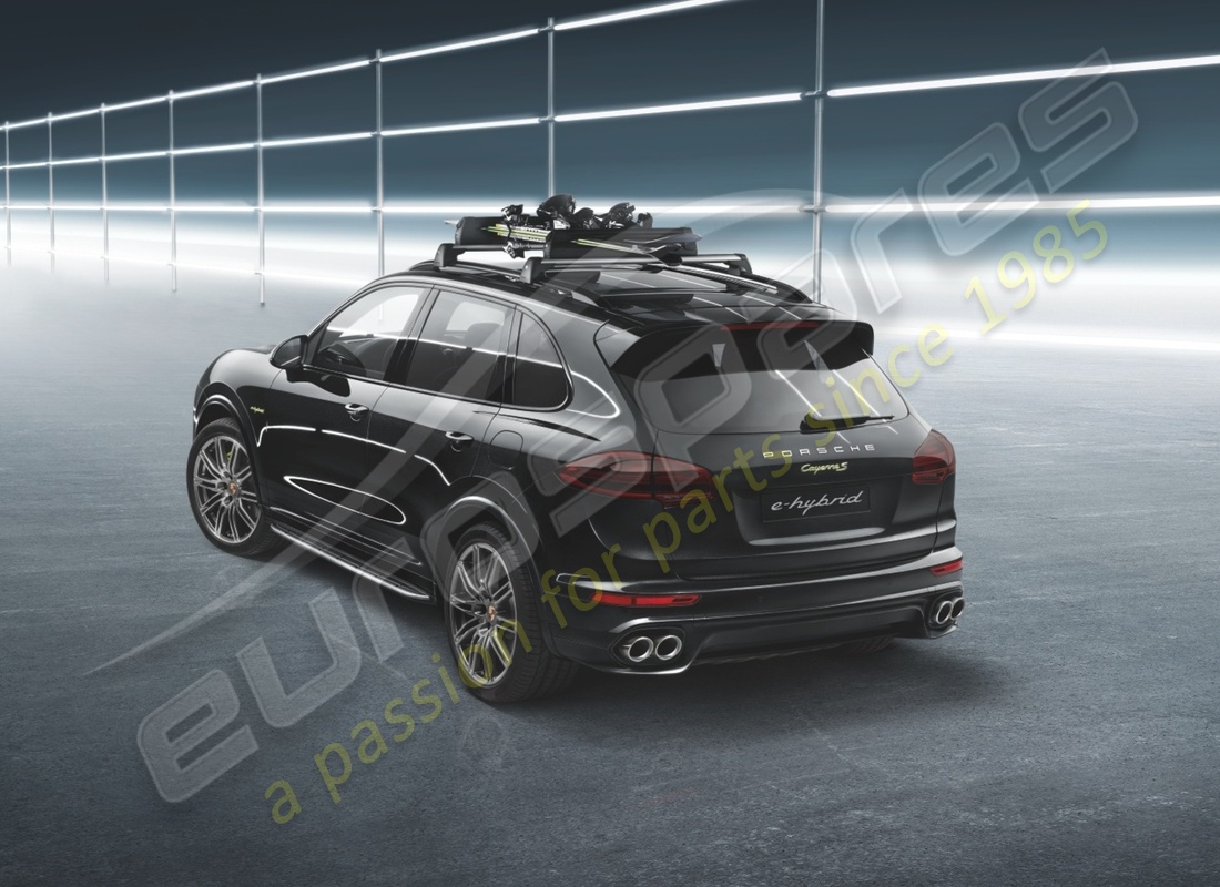 nuevo porsche soporte para esquís / snowboard. número de parte 95b044830 (5)