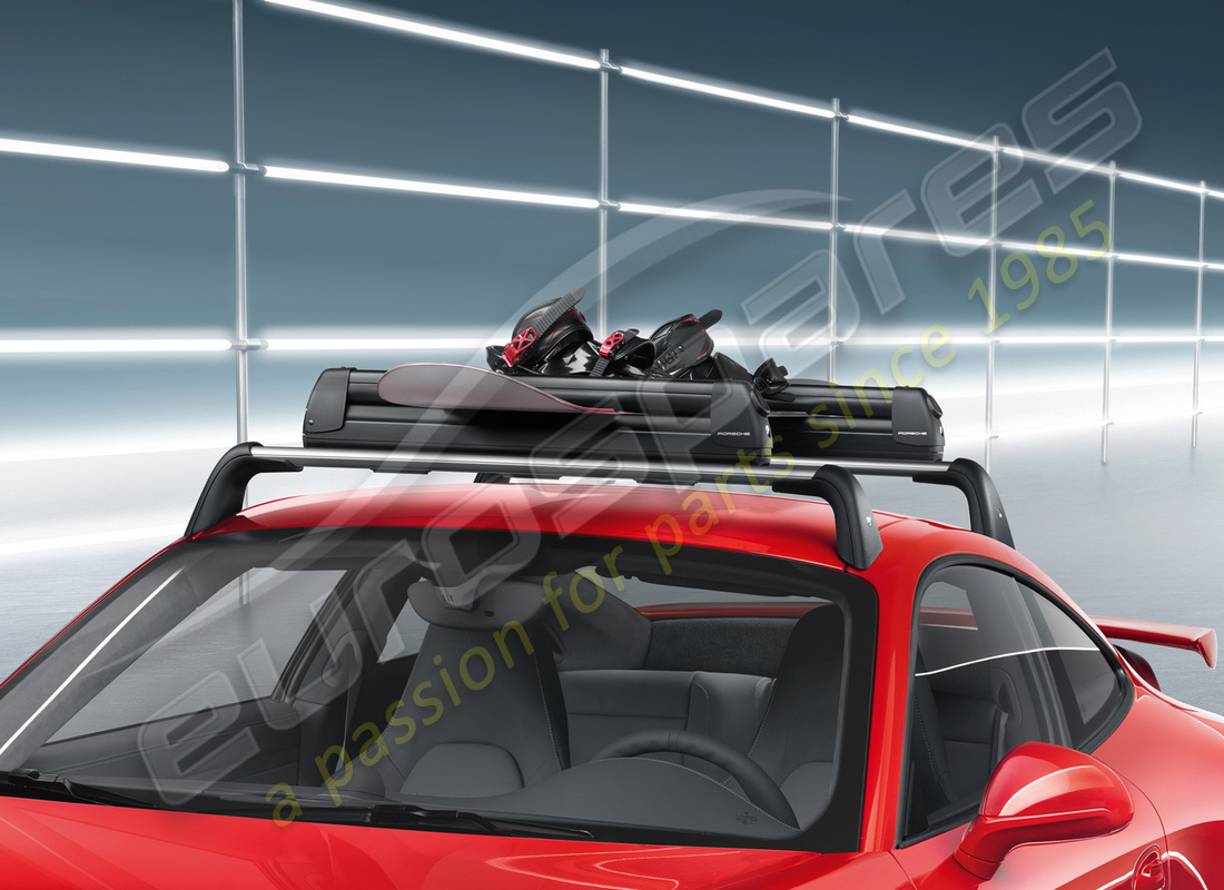 nuevo porsche soporte para esquís / snowboard. número de parte 95b044830 (4)