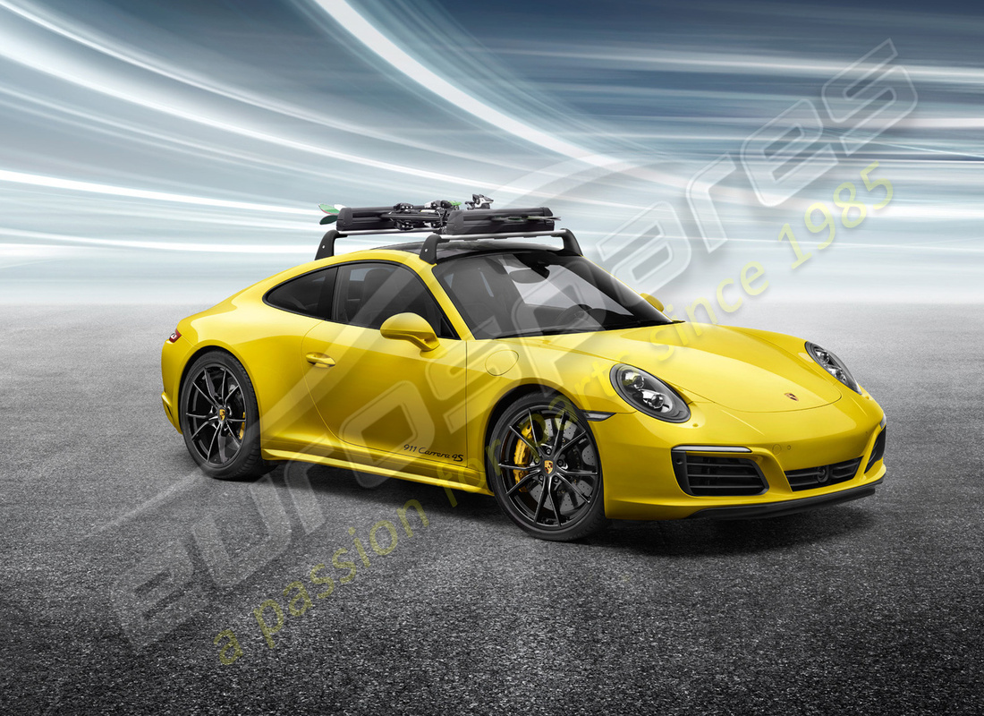 nuevo porsche soporte para esquís / snowboard. número de parte 95b044830 (17)