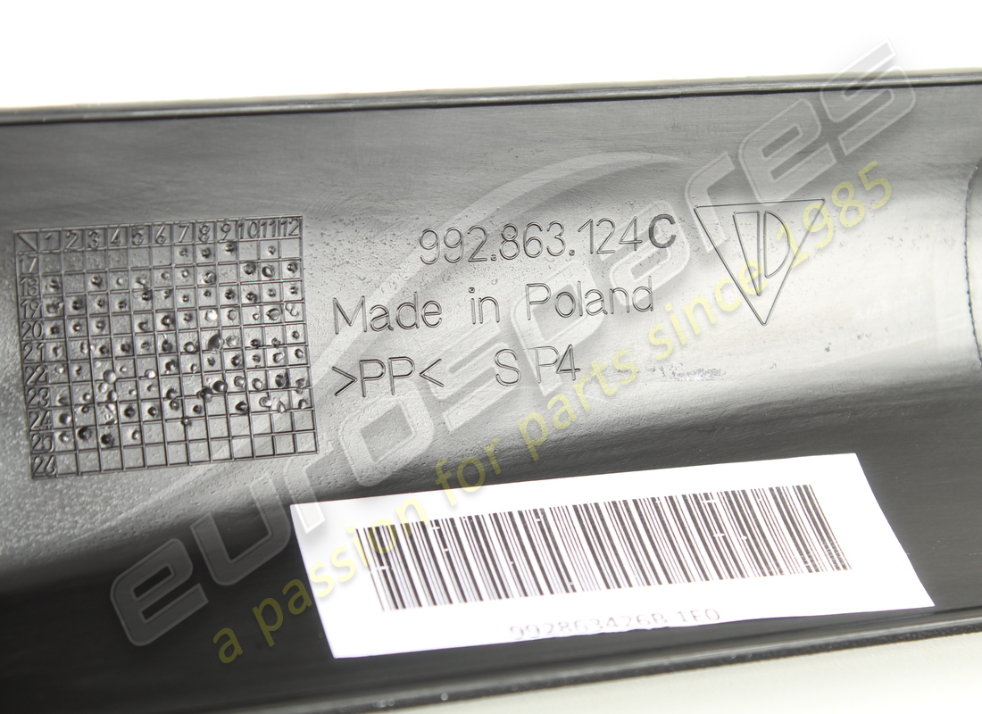 nuevo moldura lateral negra porsche. número de pieza 992863426b1e0(3)