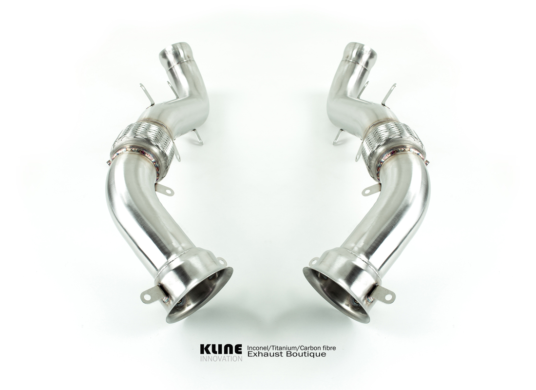 nuevo kline innovation mclaren 650s juego de tuberías decat cat - inconel. número de pieza klmc650sdecatcsinc (1)