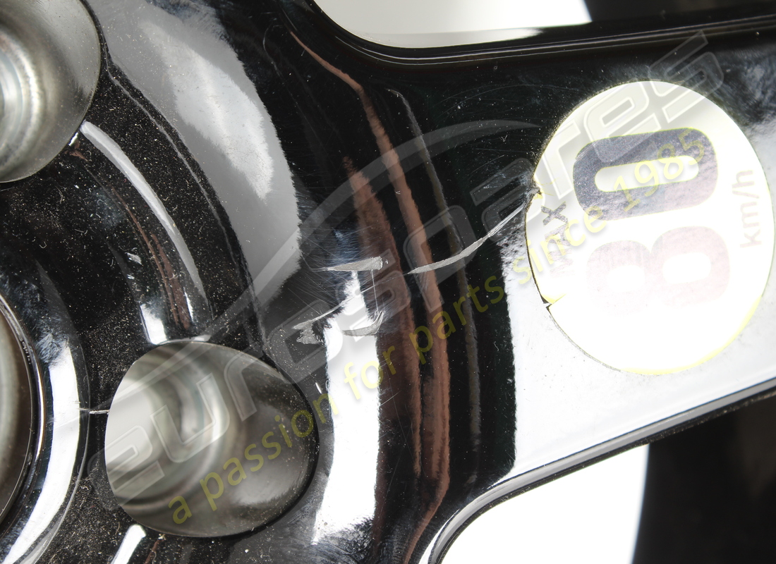 used maserati spare wheel, black alloy. part number 670013624 (3)