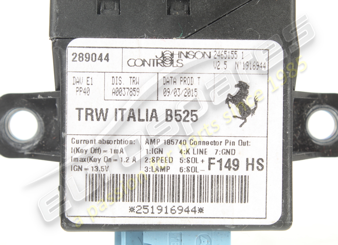 usado ferrari control de dirección hidráulica e. número de pieza 289044 (2)