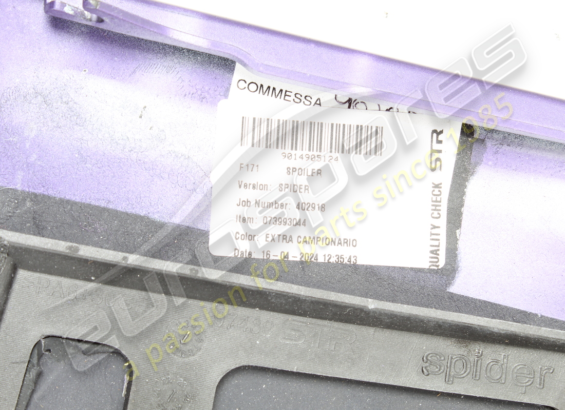 usado ferrari cubierta completa de alerón superior. número de pieza 985821722 (3)