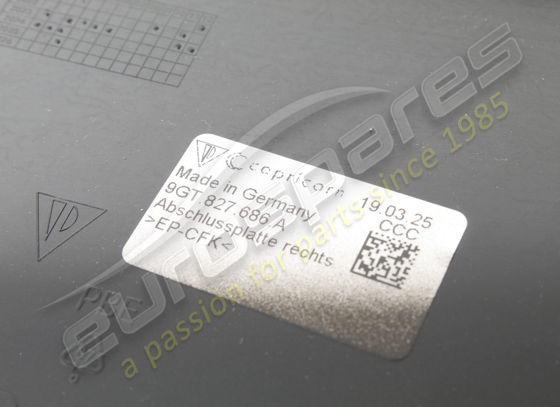 nueva cubierta porsche negro mate. número de pieza 9gt827686aok1 (3)