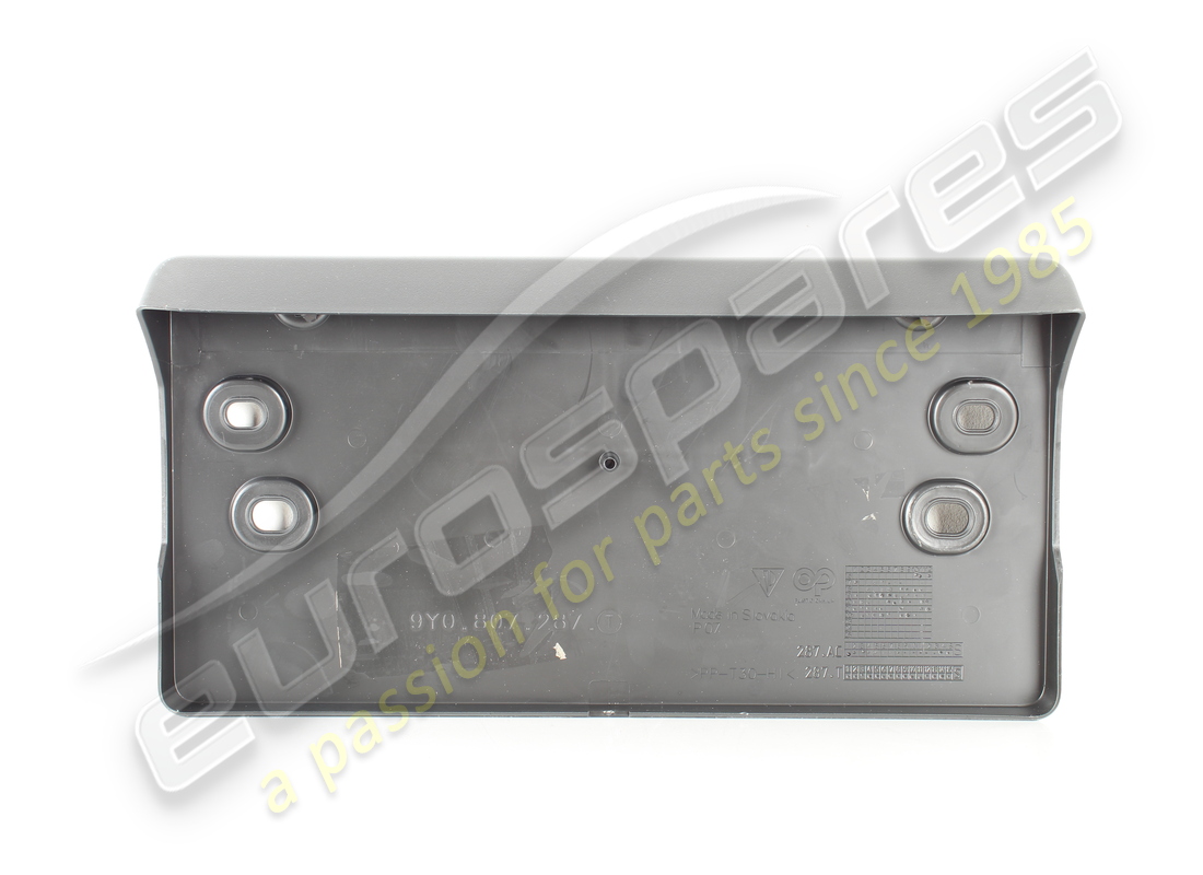 new porsche licence plate holder matt black. part number 9y0807287tok1 (2)