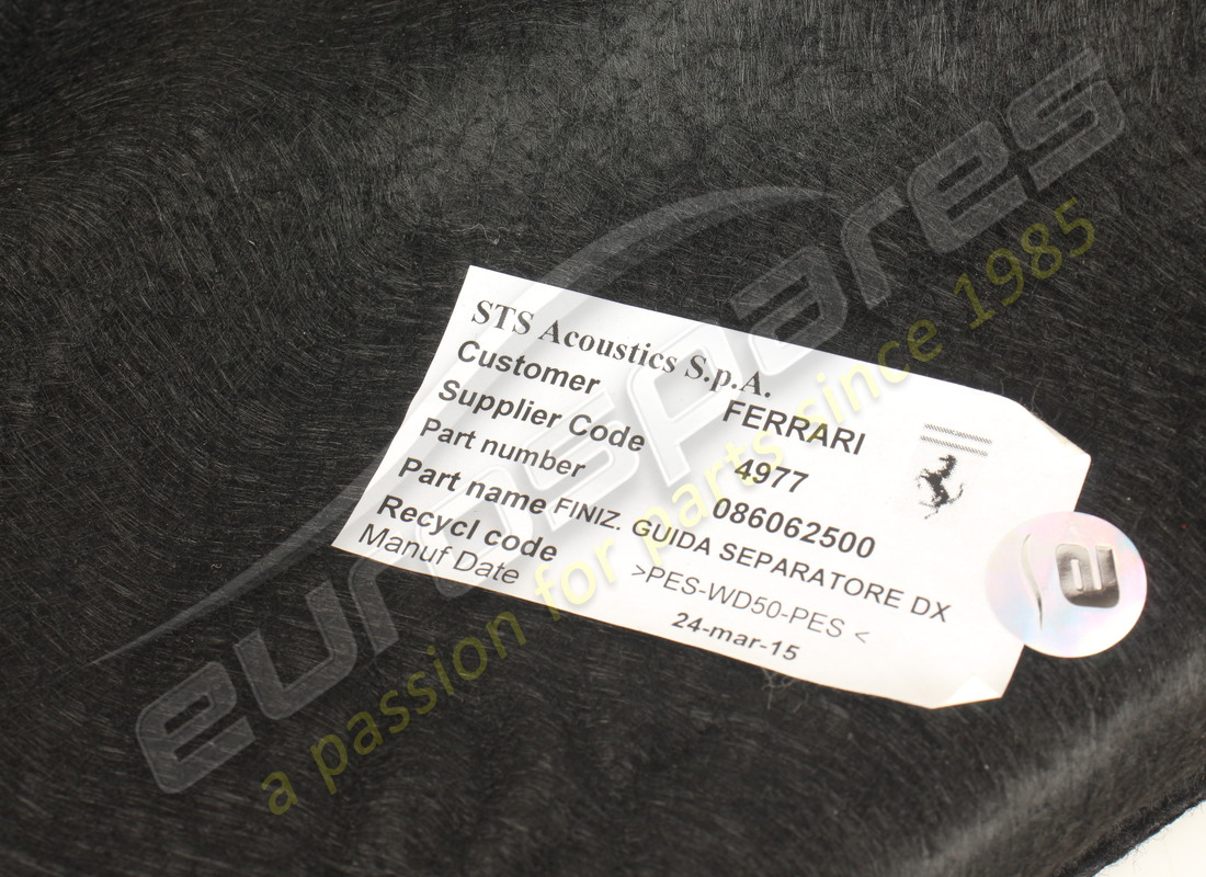 usado ferrari guía derecha. número de pieza 86062500 (3)