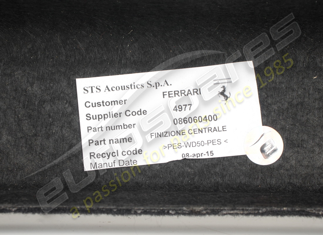 usado ferrari panel de moldura frontal. número de pieza 86060400 (3)
