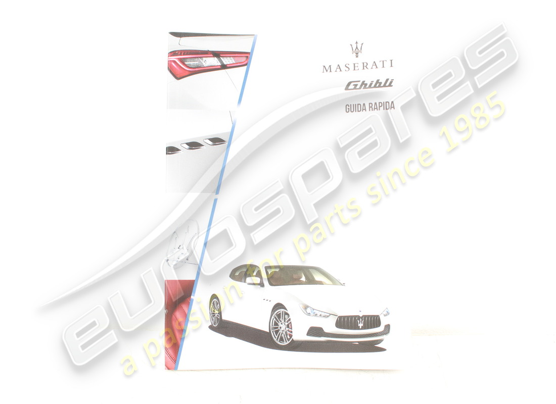 guía de referencia rápida para autos nuevos maserati. número de pieza 910041231 (1)