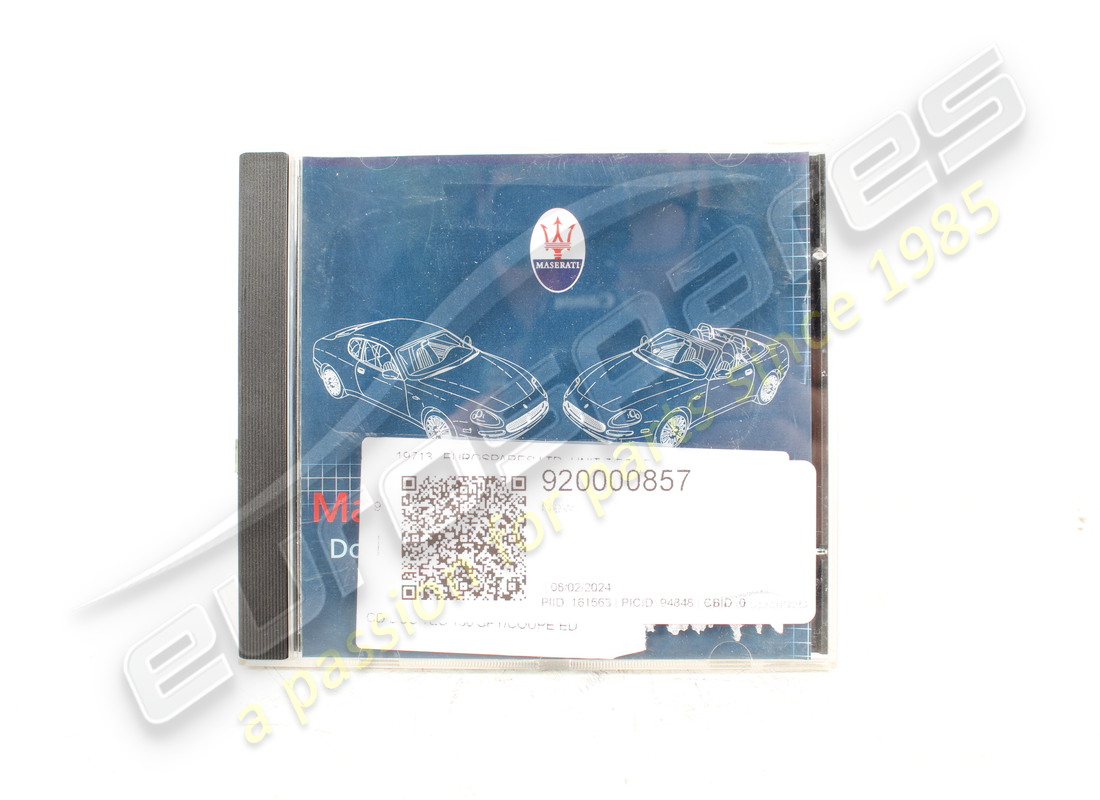 nuevo maserati cd de documentación técnica 138 spyder/coupe it. número de pieza 920000857 (1)