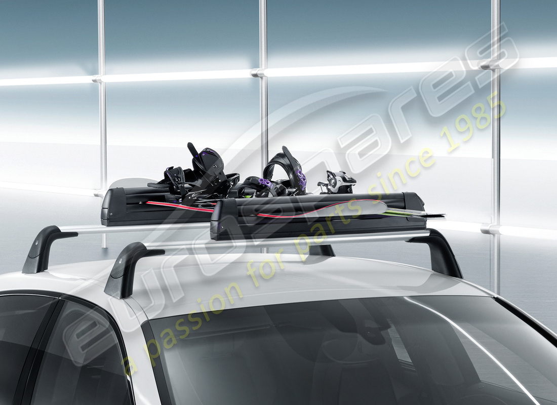 nuevo porsche soporte para esquís / snowboard. número de parte 95b044830 (10)