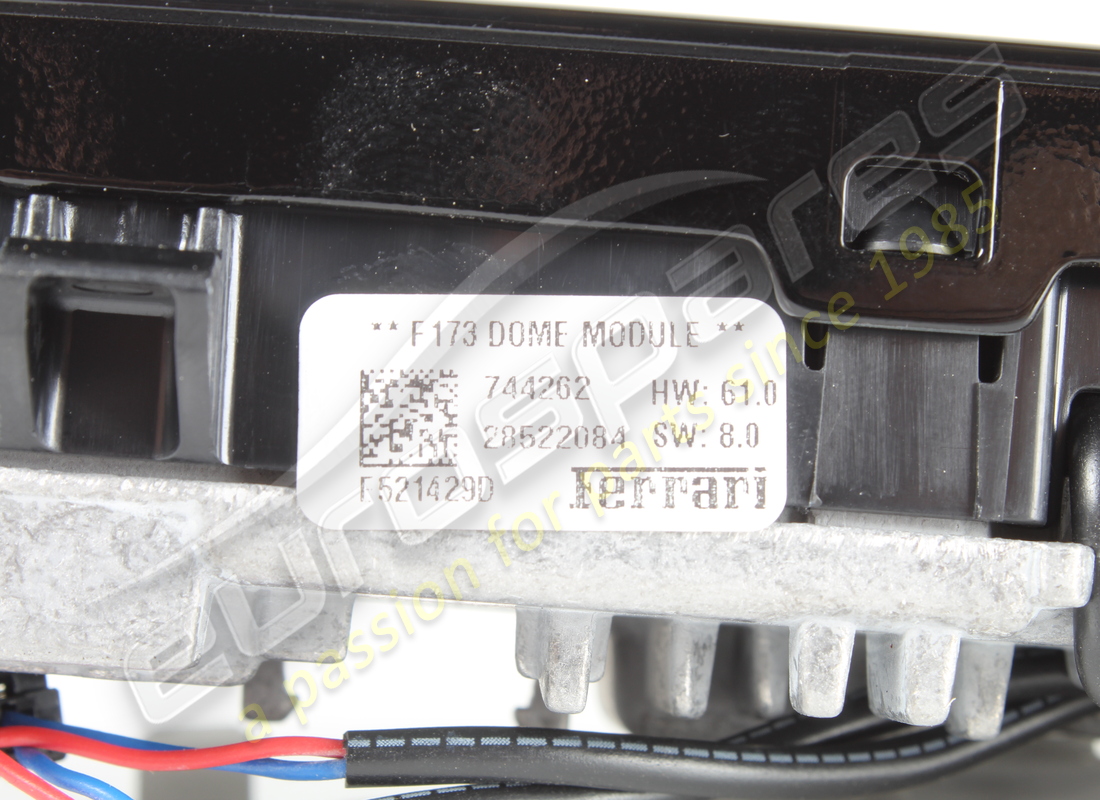 UNIDAD DE LUZ DE TECHO FERRARI USADA. NÚMERO DE PARTE 744262 (4) unidad de luz de techo ferrari usada. número de parte 744262 (4)