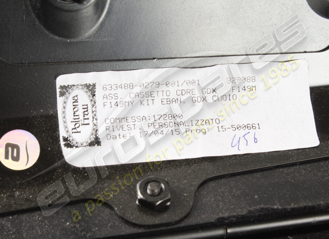 guantera completa usada eurospares (cuero negro. número de pieza eap1566236 (4)