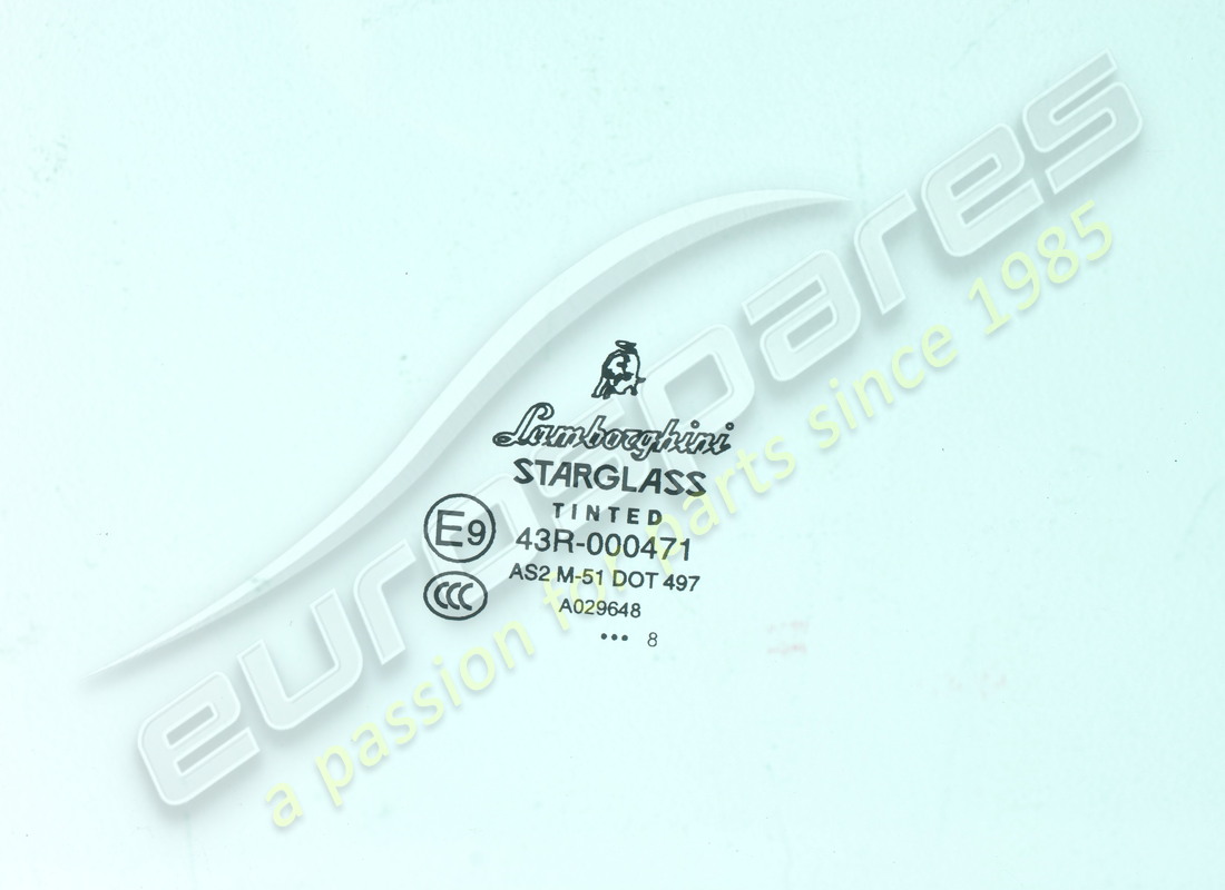 VENTANA DE PUERTA LAMBORGHINI USADA, DELANTERA. NÚMERO DE PARTE 407845202 (2) ventana de puerta lamborghini usada, delantera. número de parte 407845202 (2)