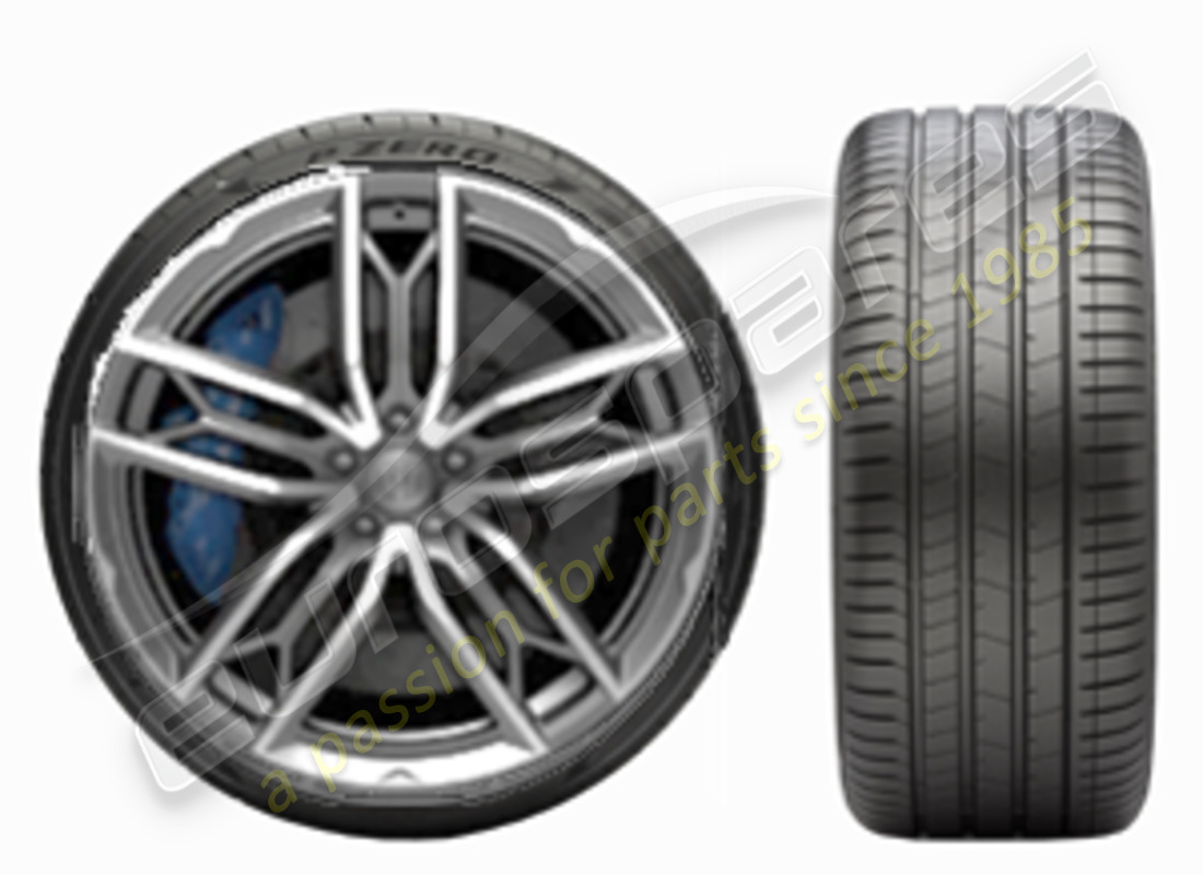 nuevas maserati 21 llantas de aleación pirelli de verano atlante delanteras. número de pieza 980156902 (1)