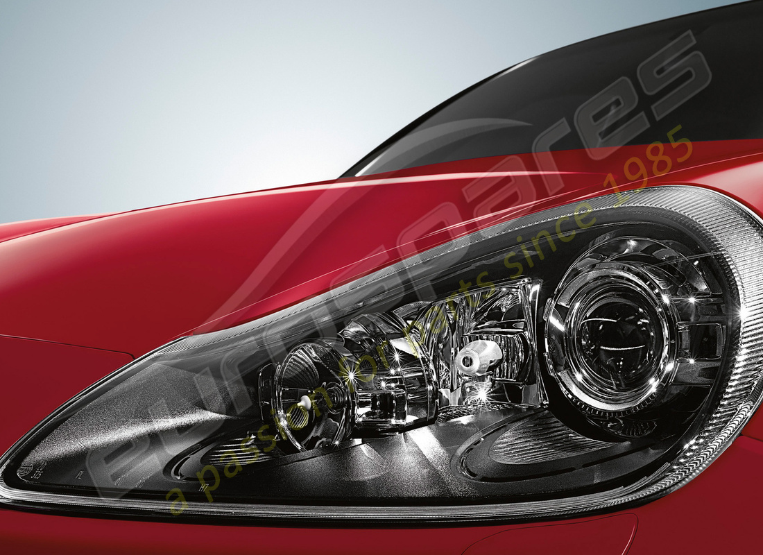 nuevo porsche bi-xenon faros (negro). número de pieza 95504490310 (1)