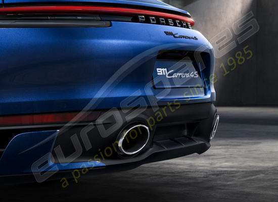 nuevo porsche número de pieza del sistema de escape deportivo (plata) 992044210