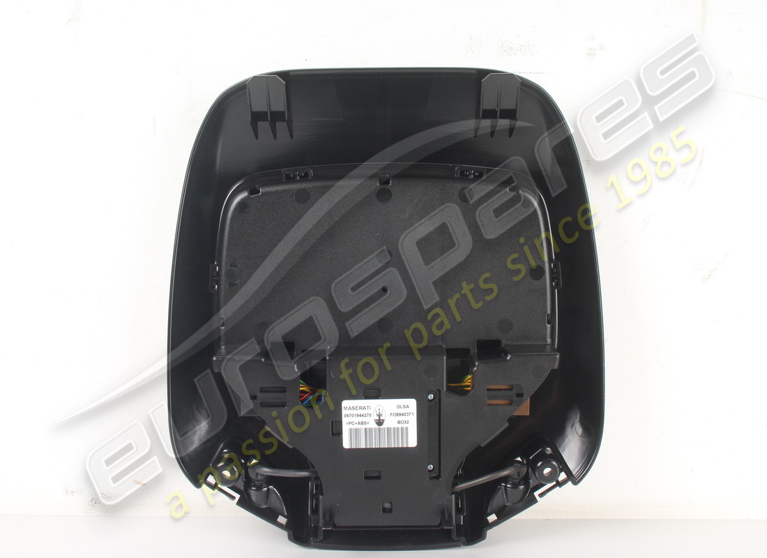 NUEVA PLACA DE LUZ DE DOMO DELANTERA NEGRA MASERATI. NÚMERO DE PIEZA 670194427 (4) nueva placa de luz de domo delantera negra maserati. número de pieza 670194427 (4)
