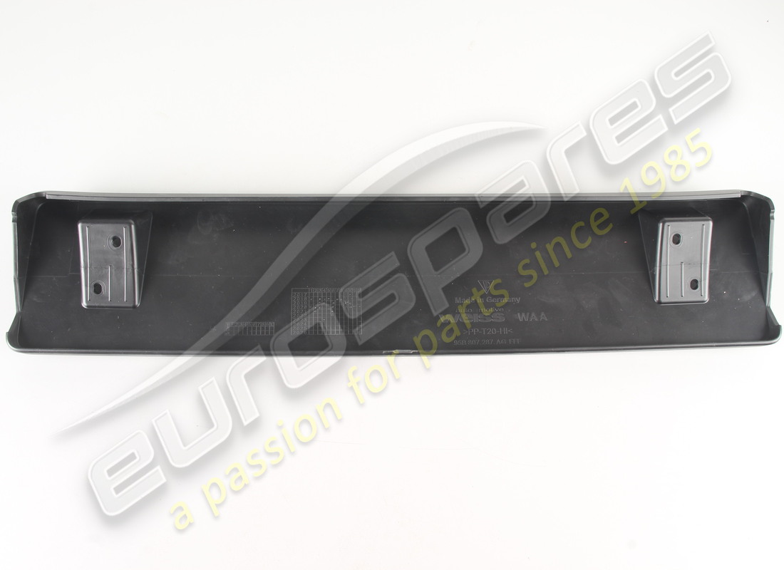 nuevo porsche portamatrícula negro. número de pieza 95b807287ag1e0 (2)