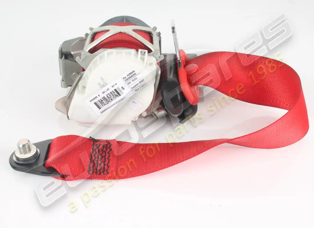 cinturón de seguridad de tres puntos izquierdo usado ferrari. número de pieza 829595.. (1)