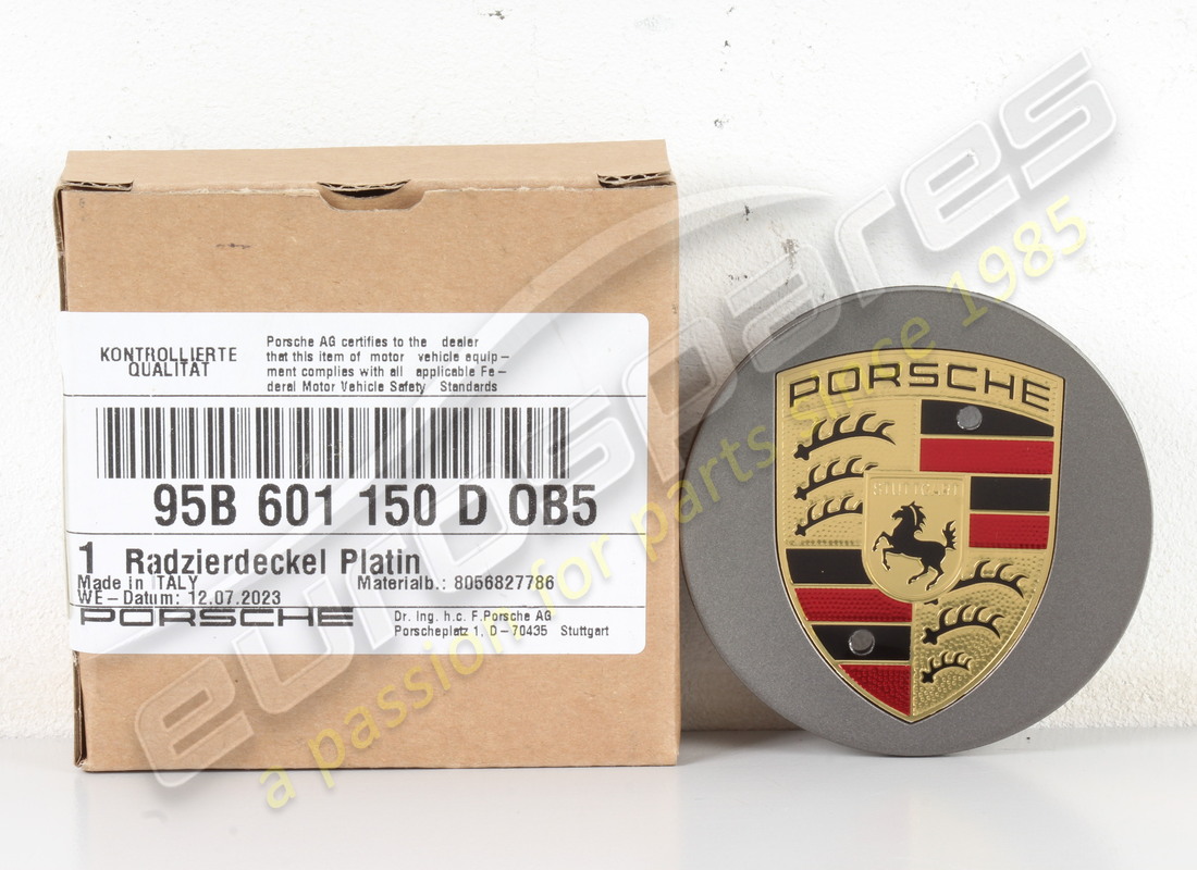 nuevo tapacubos cóncavo porsche - multicolor (pr:1np) platino satinado-mate. número de pieza 95b601150dob5 (3)