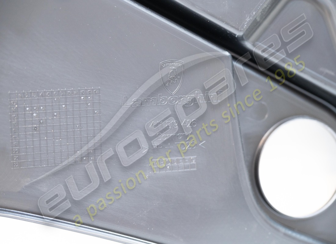 DAMAGED LAMBORGHINI PLENUM PANEL COVER. PART NUMBER 4T1819426C (5) damaged lamborghini plenum panel cover. part number 4t1819426c (5)