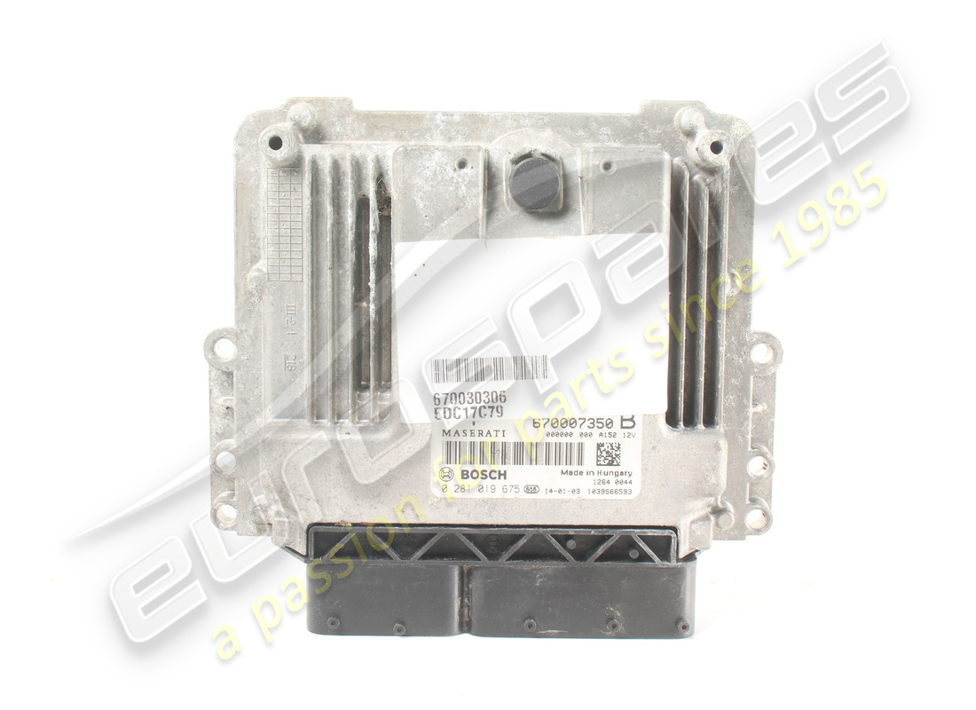 ECU DE ENCENDIDO DIÉSEL (HW) USADA Maserati. NÚMERO DE PIEZA 670007350 (1)