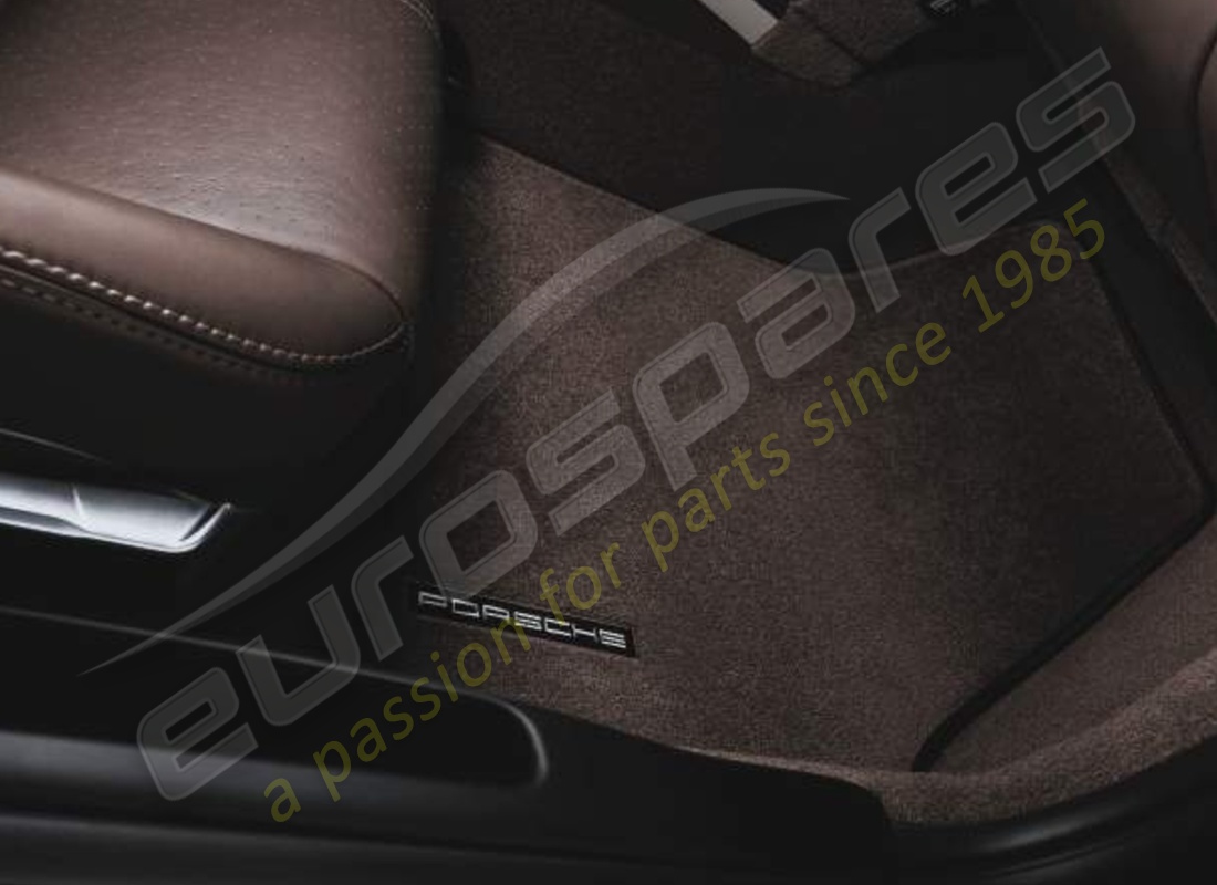 nuevo porsche alfombras de piso con marco de nubuk (terracota). número de pieza 98704480109m23 (1)