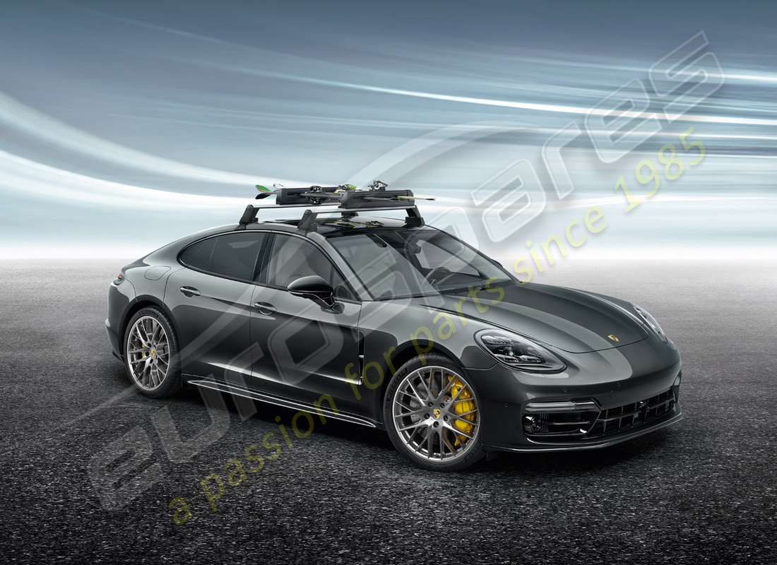 nuevo porsche soporte para esquís / snowboard. número de parte 95b044830 (12)