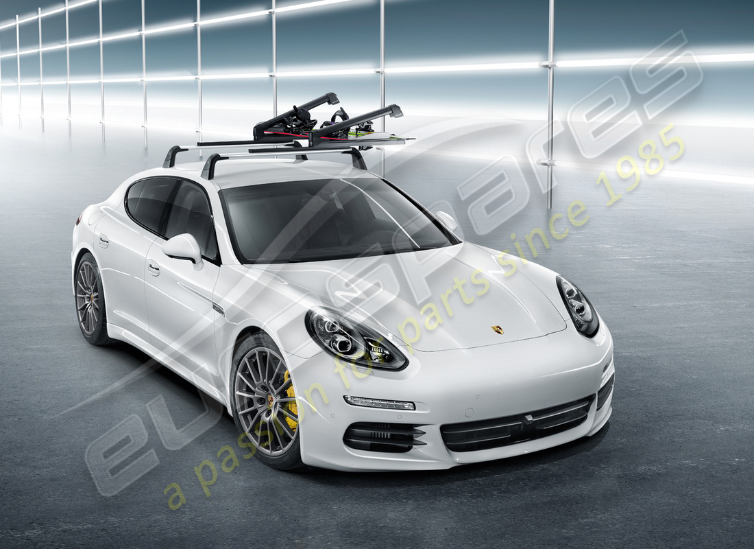 nuevo porsche soporte para esquís / snowboard. número de parte 95b044830 (11)